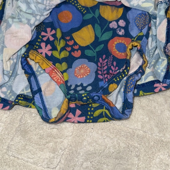 Little Sleepies Folk Floral Twirl Dress with bodysuit - Picture 2 of 3